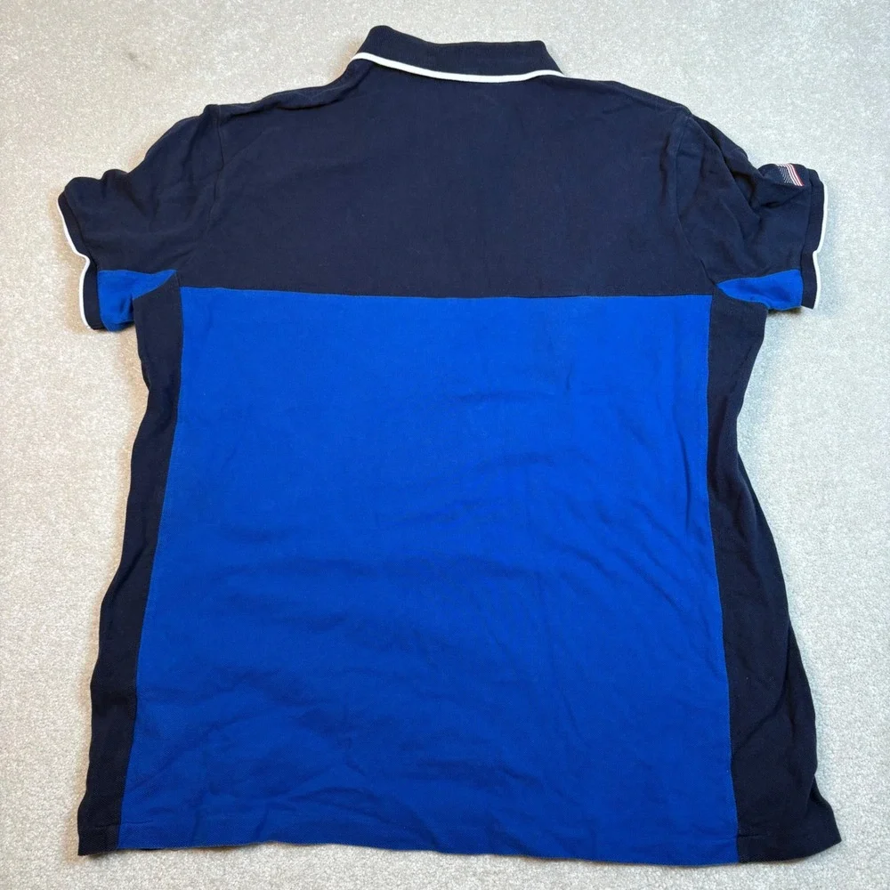 Polo Ralph Lauren Big Pony P15 Polo Shirt Mens XL Custom Slim Fit Navy Blue